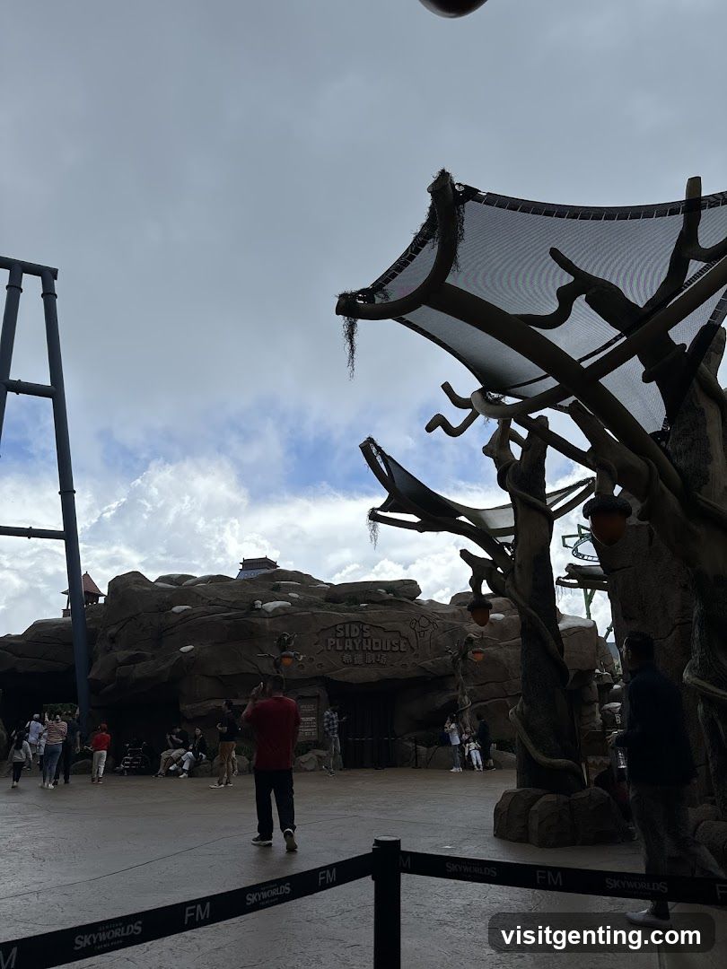 Skyworlds Theme Park Entrance Area