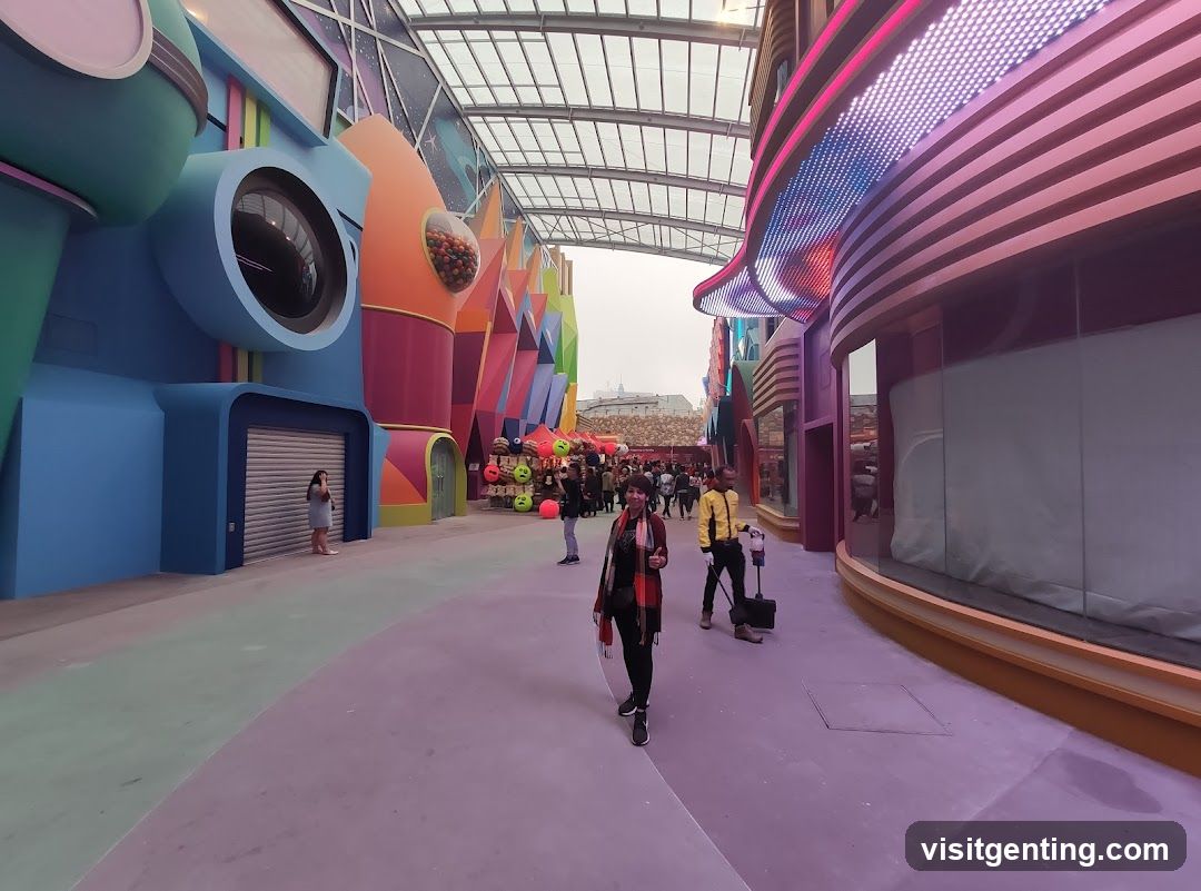 Colorful Arcade-like Walkway