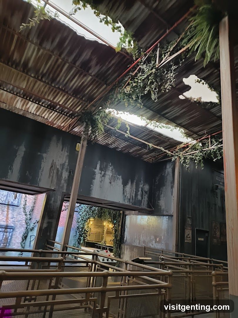 Indoor Industrial Space with Greenery