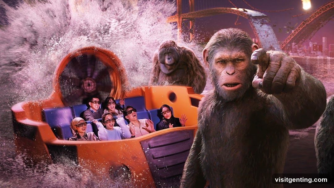 Monkey-themed ride attraction