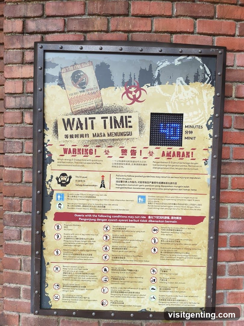 Adventure Ride Warning Signboard