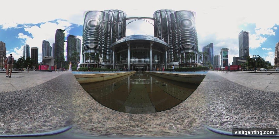 Petronas Twin Towers and surrounding plaza