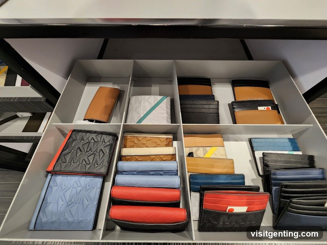Drawer Display of Wallets