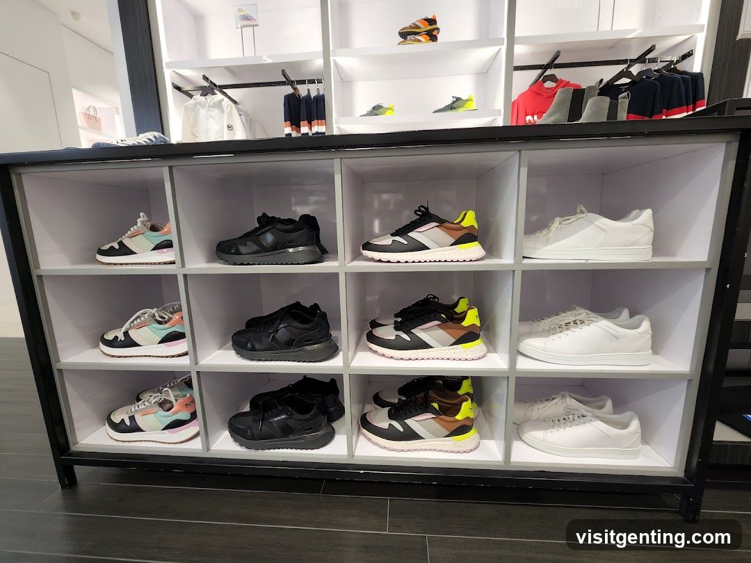 Shoe Display in Retail Store