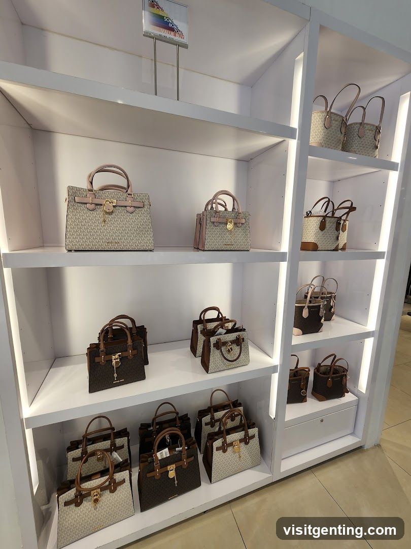Store Display of Handbags