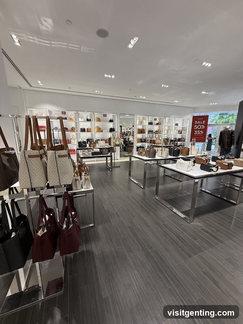 Interior of a retail store