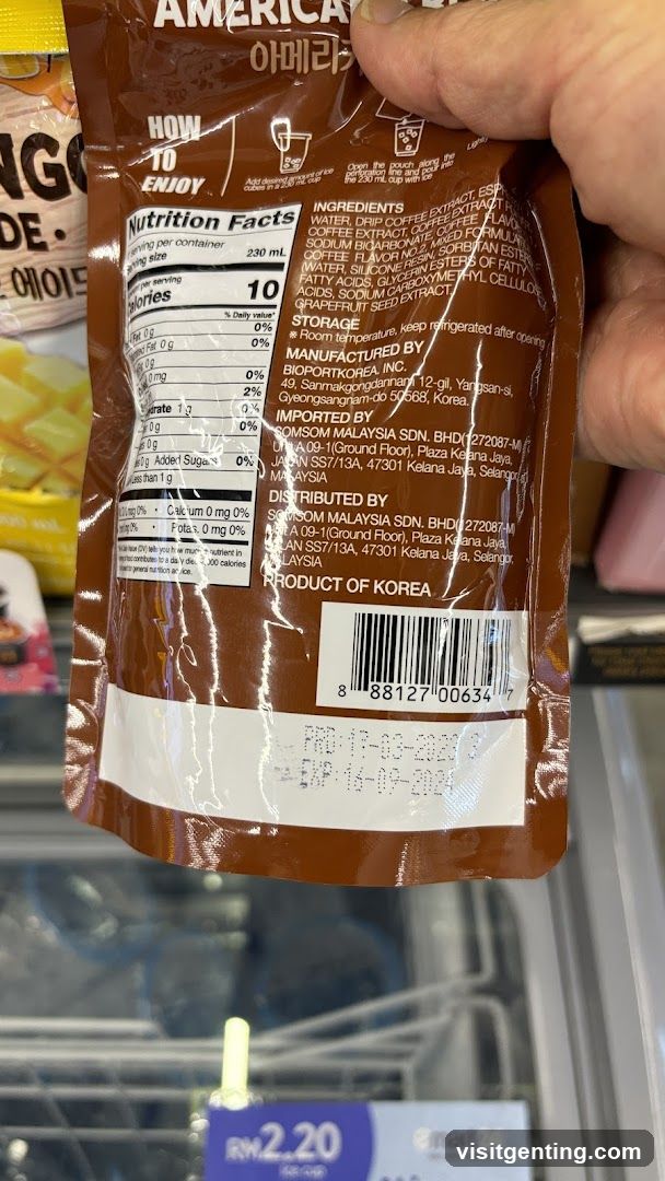 Product Packaging in Store