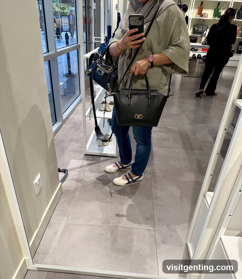 Store Interior Mirror Selfie