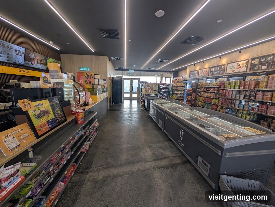 Interior of a convenience store