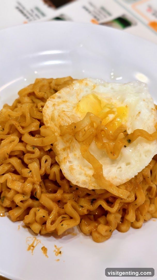 Noodles with Fried Egg