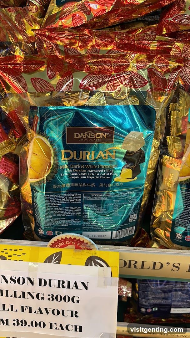 Danson Durian Chocolate Display