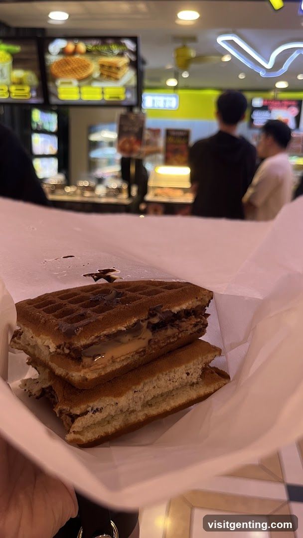 Waffle Sandwich in Food Court