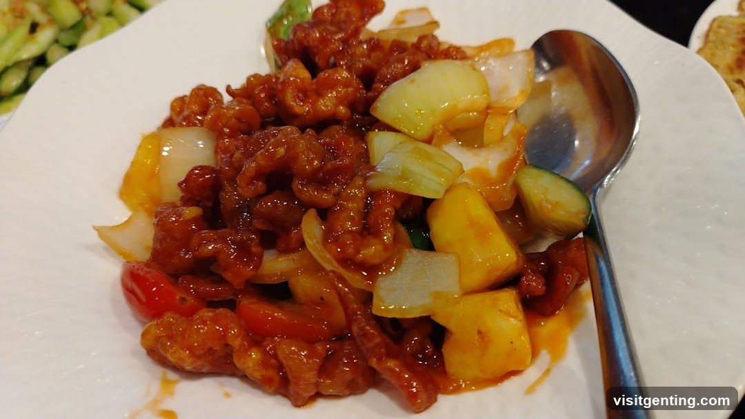 Dish of sweet and sour meat