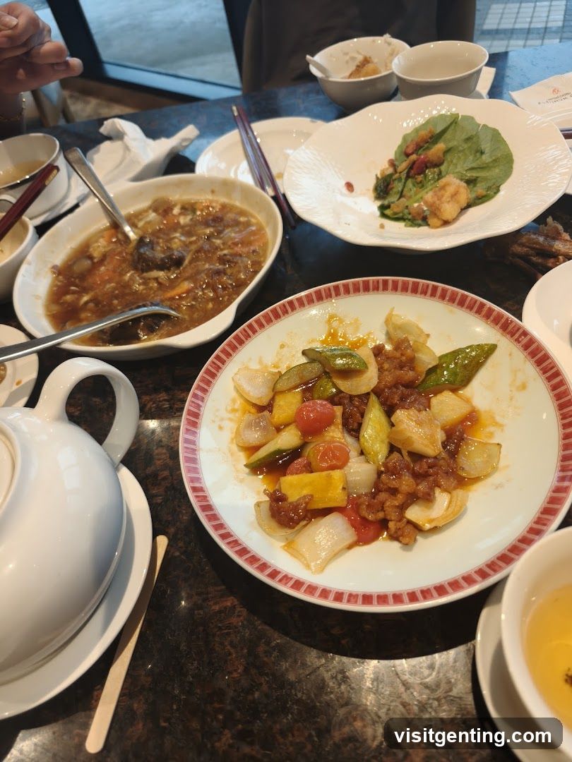 Dining Table with Chinese Cuisine