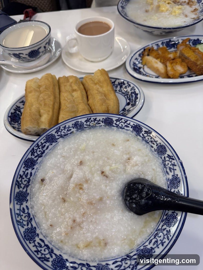 Table Setting with Breakfast Items