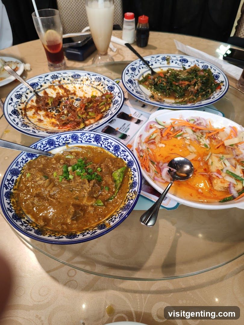 Dining Table with Food