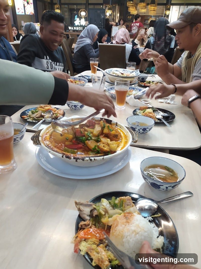 Dining Scene in Restaurant