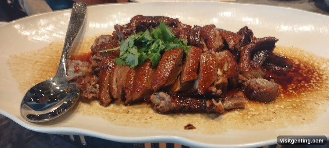 Dish of roasted duck