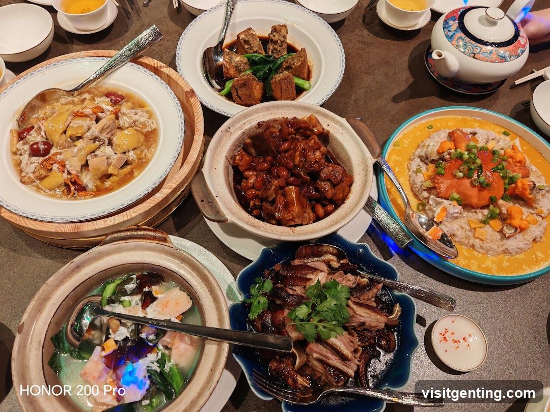 Dining Table with Chinese Cuisine