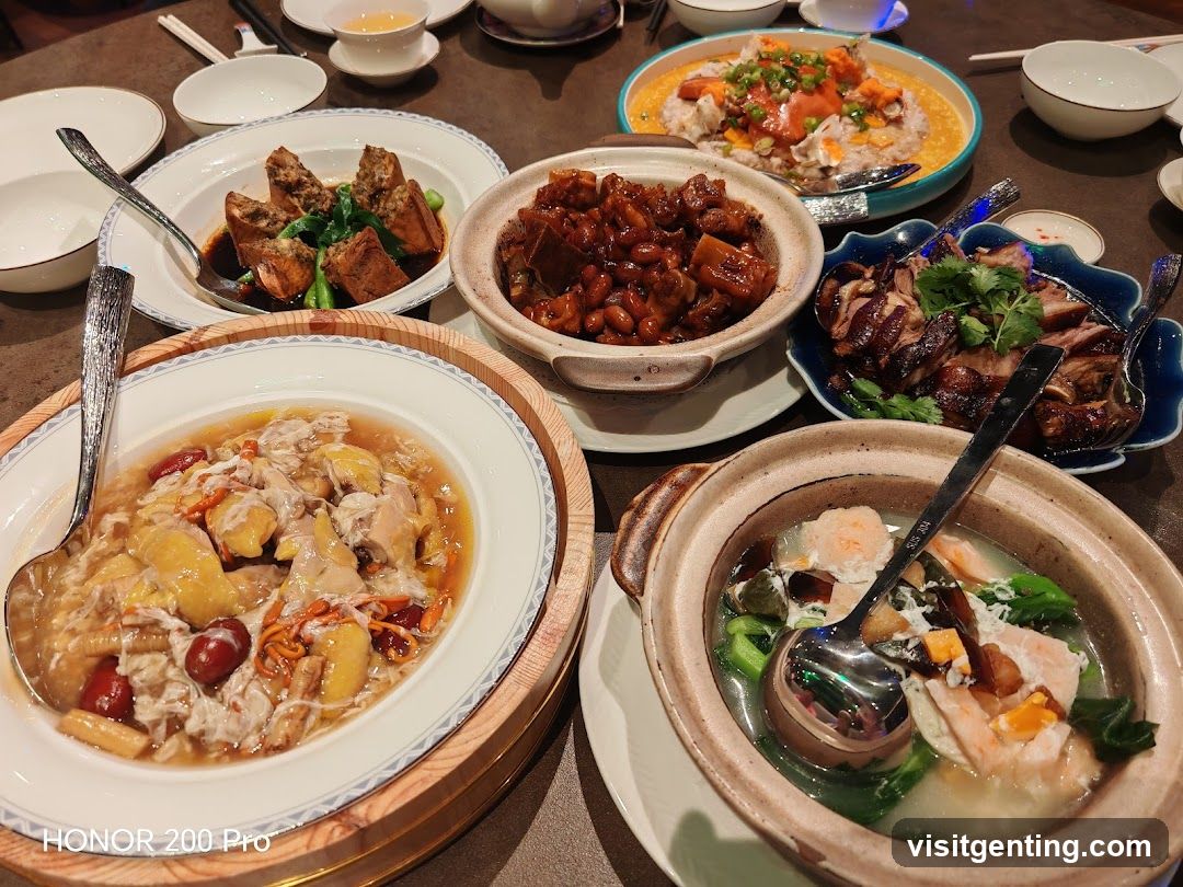 Dining Table with Chinese Cuisine
