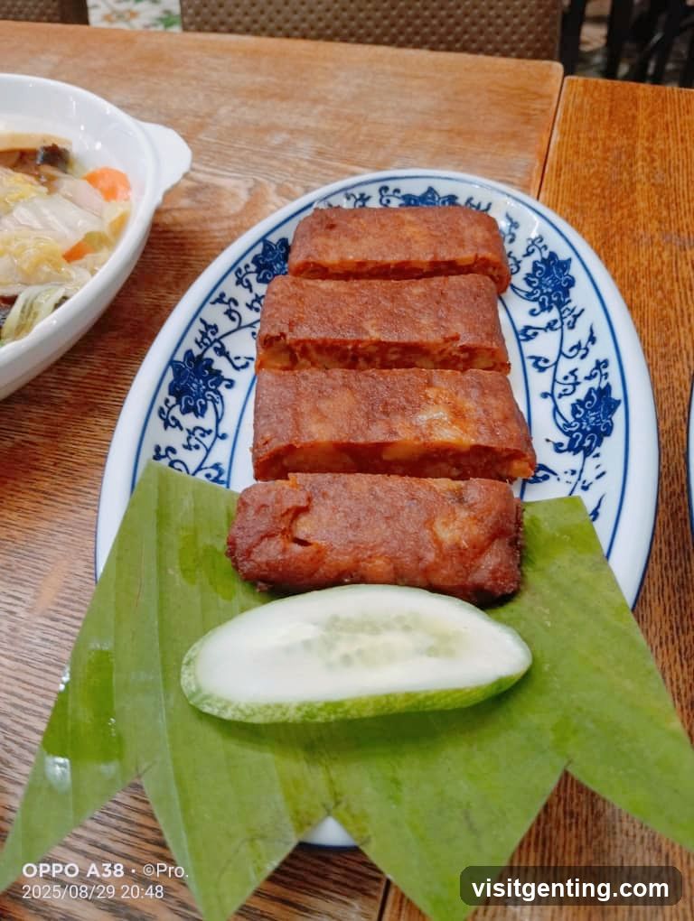Food served on a plate