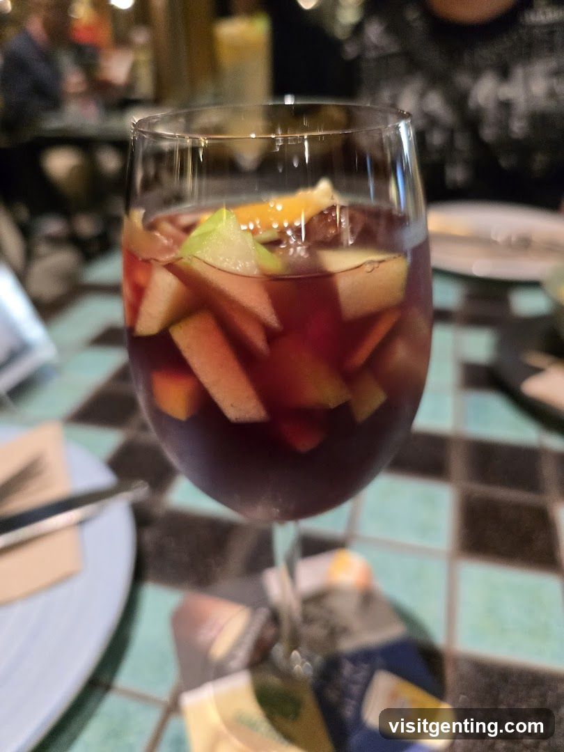 Sangria in a glass