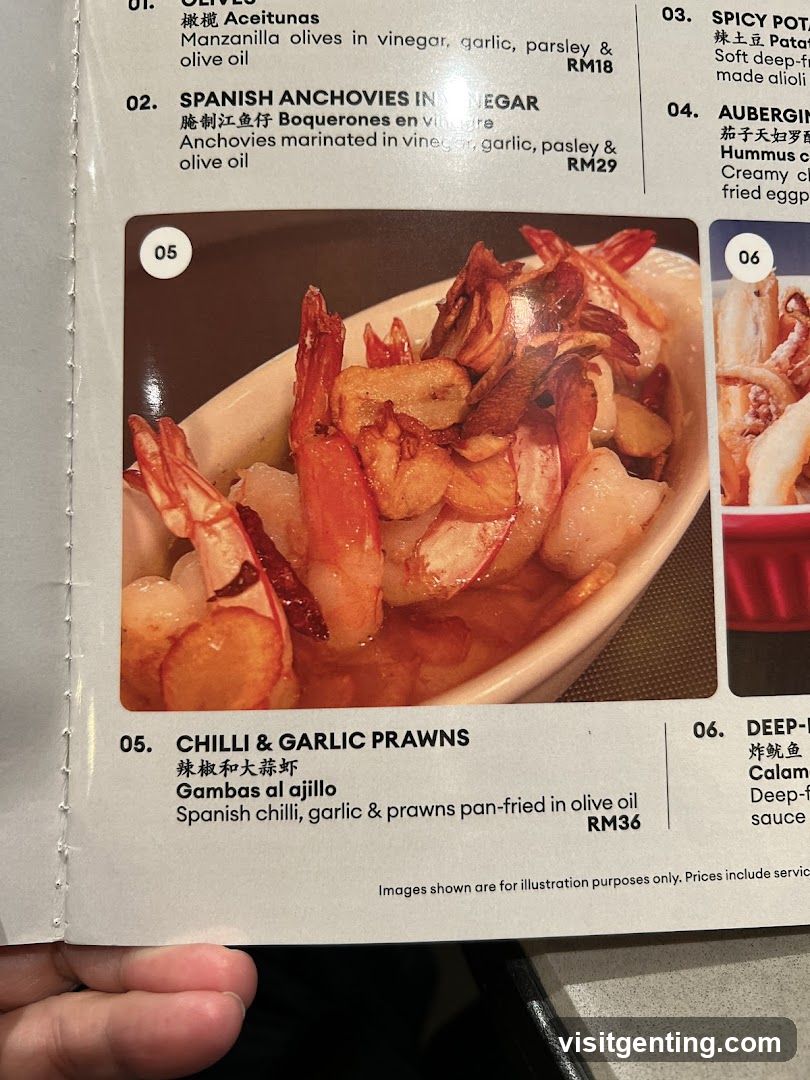 Restaurant Menu Page