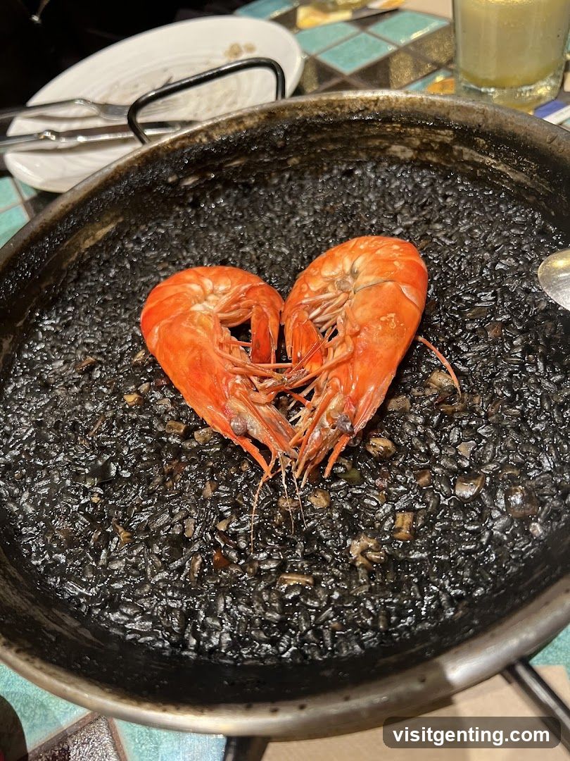 Paella Dish with Shrimp