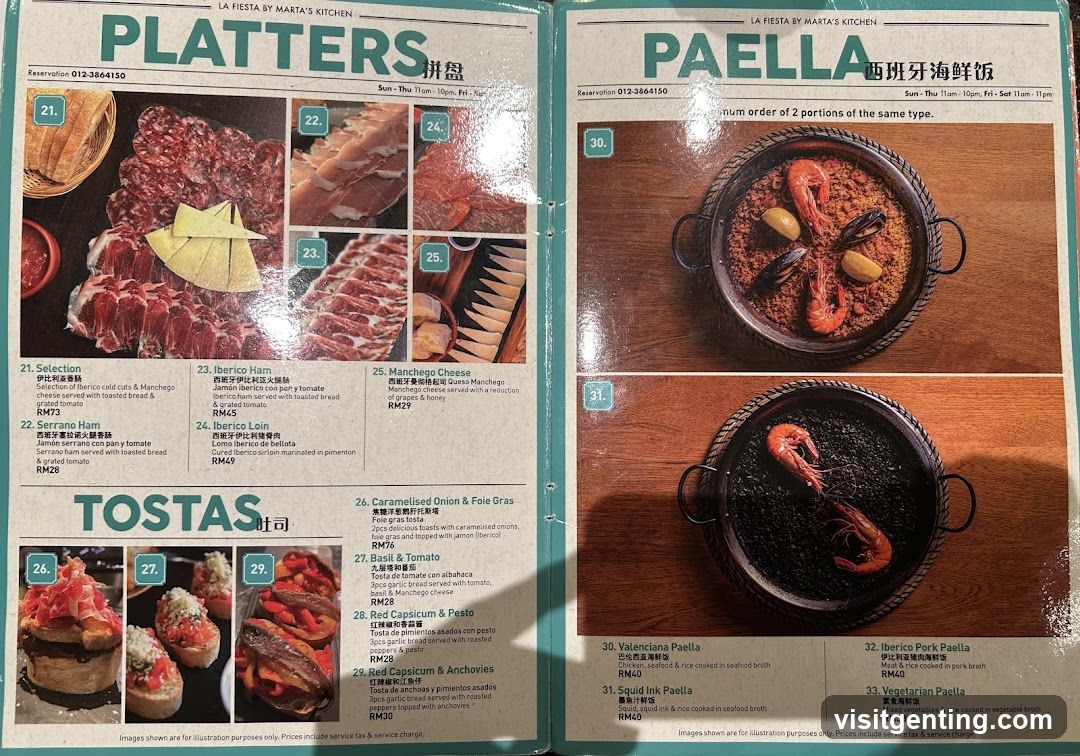 La Fiesta by Marta's Kitchen Menu