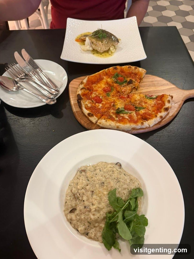 Dining Table with Food Items