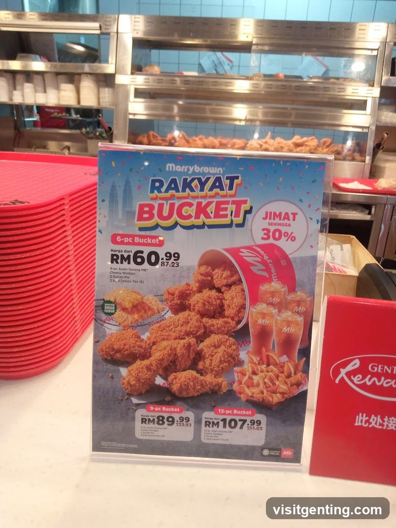 Marrybrown Rakyat Bucket Promotion Sign
