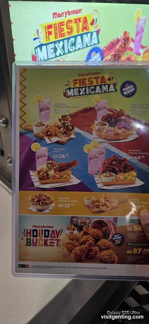 Marrybrown Fiesta Mexicana Menu