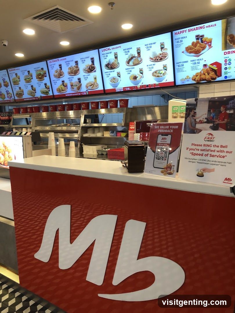 Restaurant interior counter view