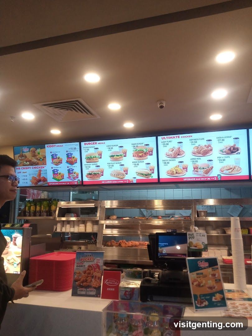 Fast Food Counter Interior
