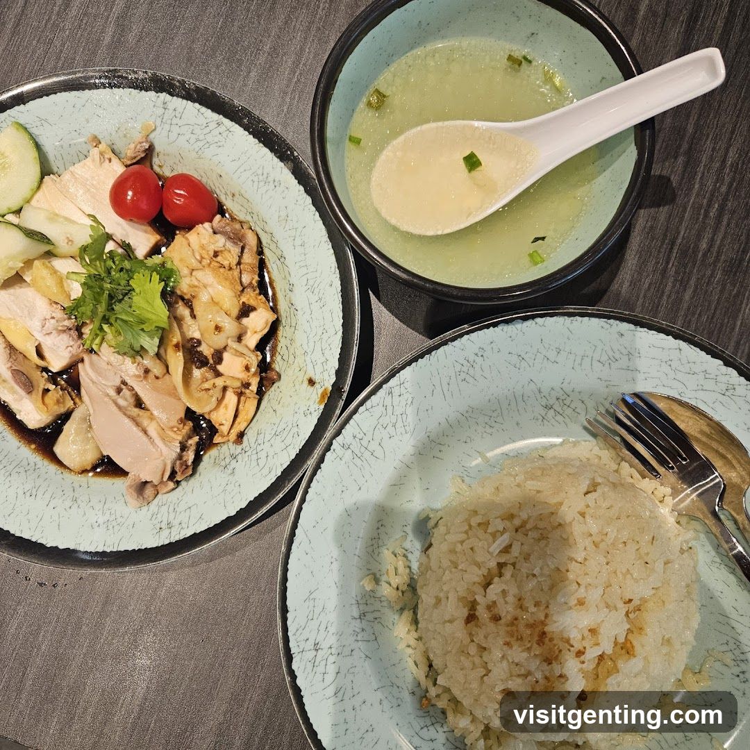 Food served on table