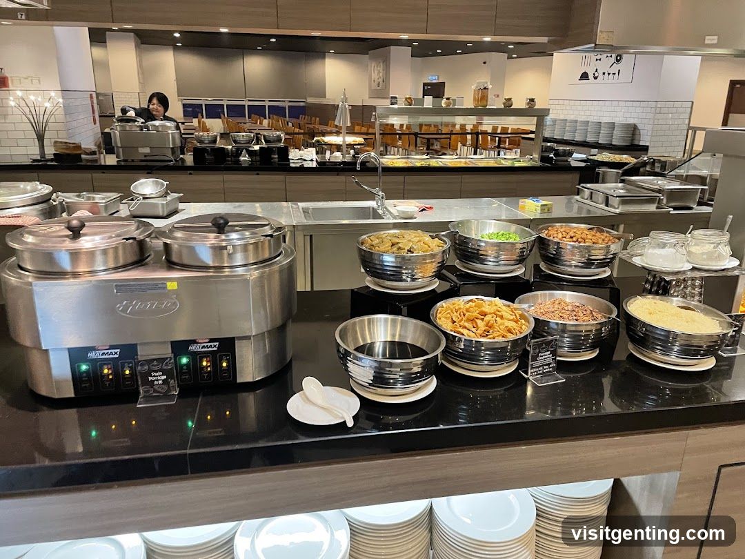 Restaurant buffet area