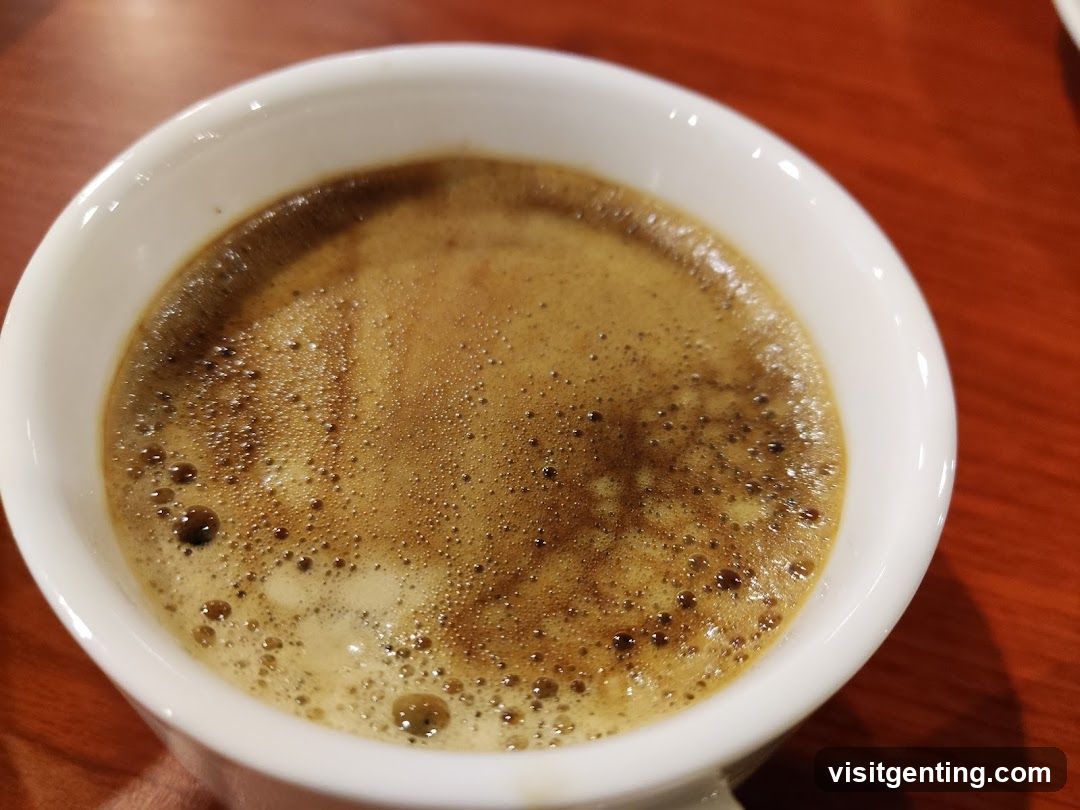 Coffee in a white cup