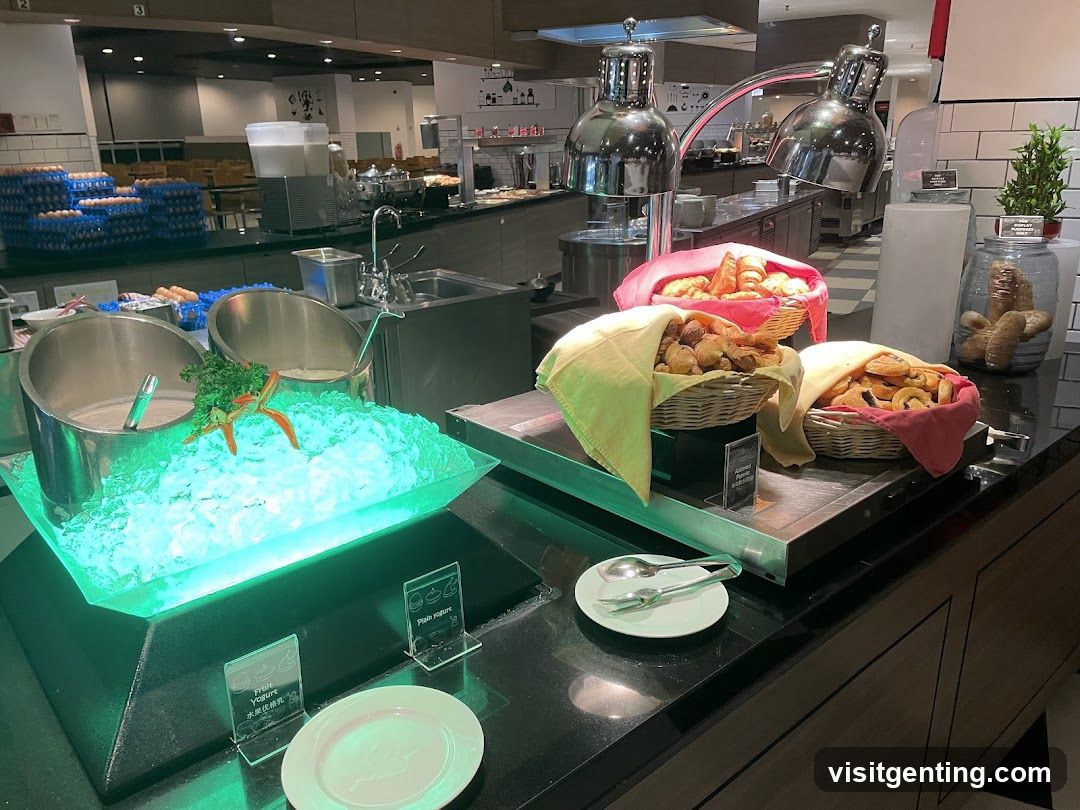 Restaurant buffet area