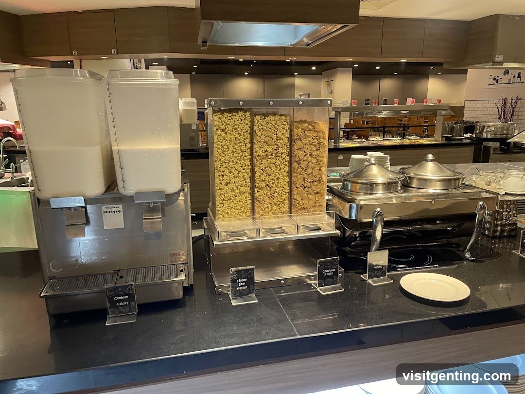 Restaurant buffet area