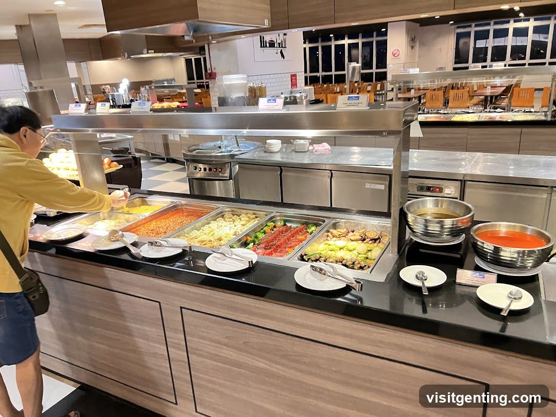 Restaurant buffet area