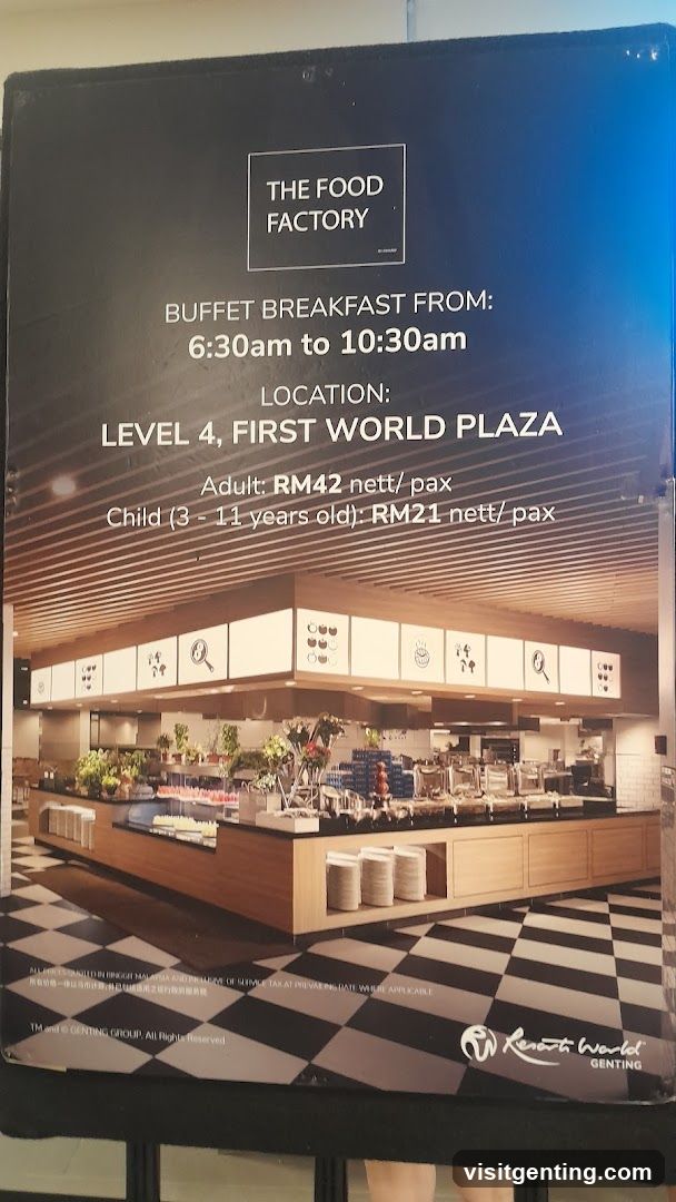 The Food Factory Buffet Breakfast Advertisement