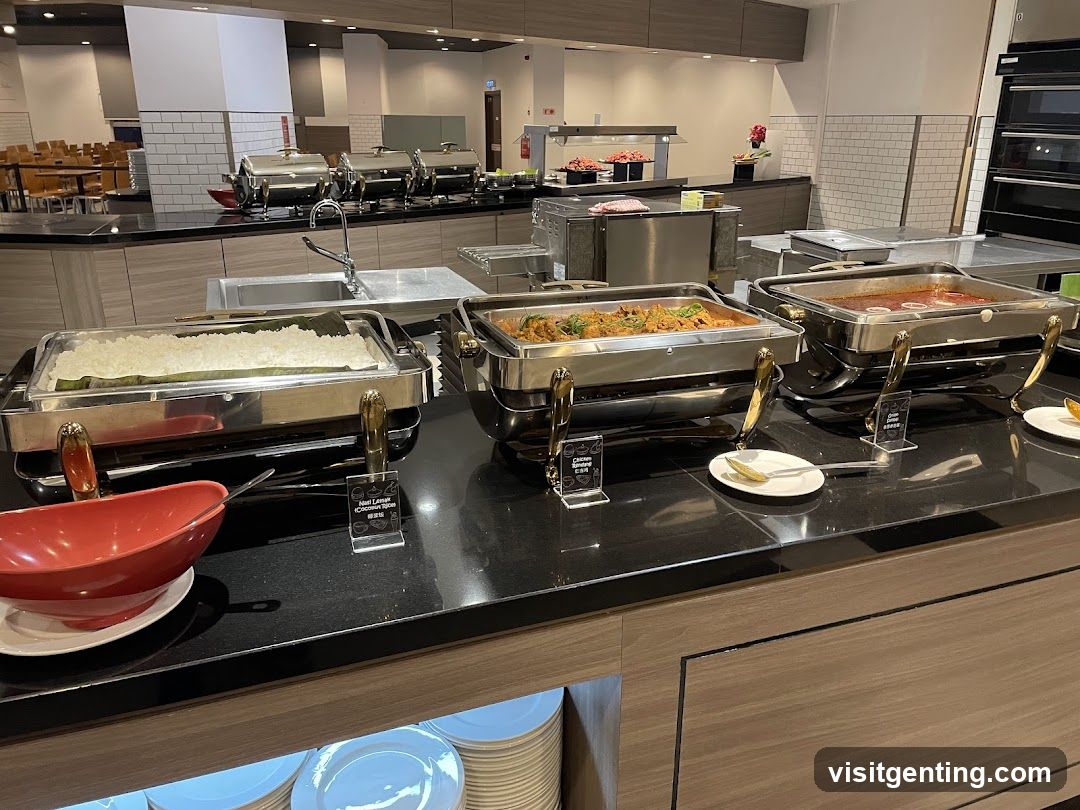 Restaurant buffet area