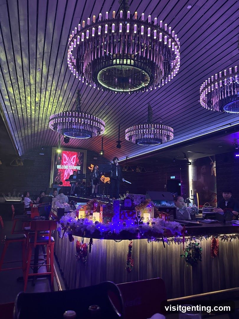 Interior of a nightclub or entertainment venue