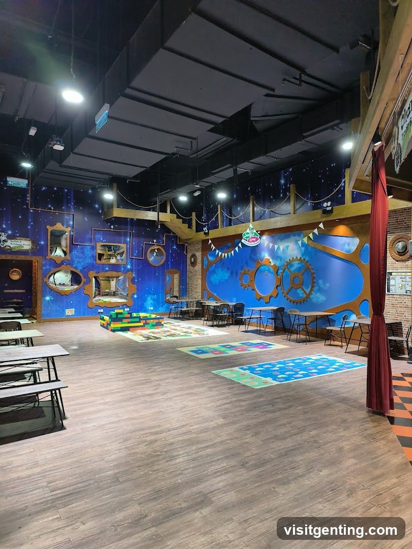 Interior of a themed entertainment space