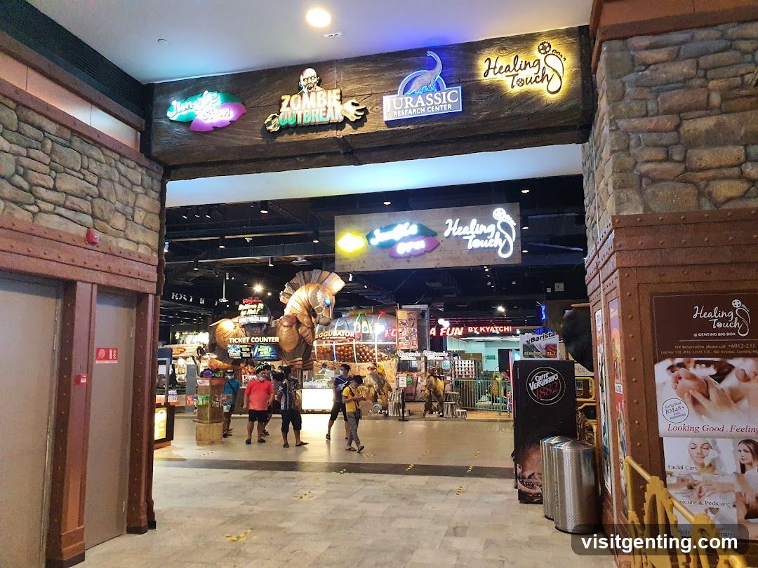 Entrance to themed entertainment area
