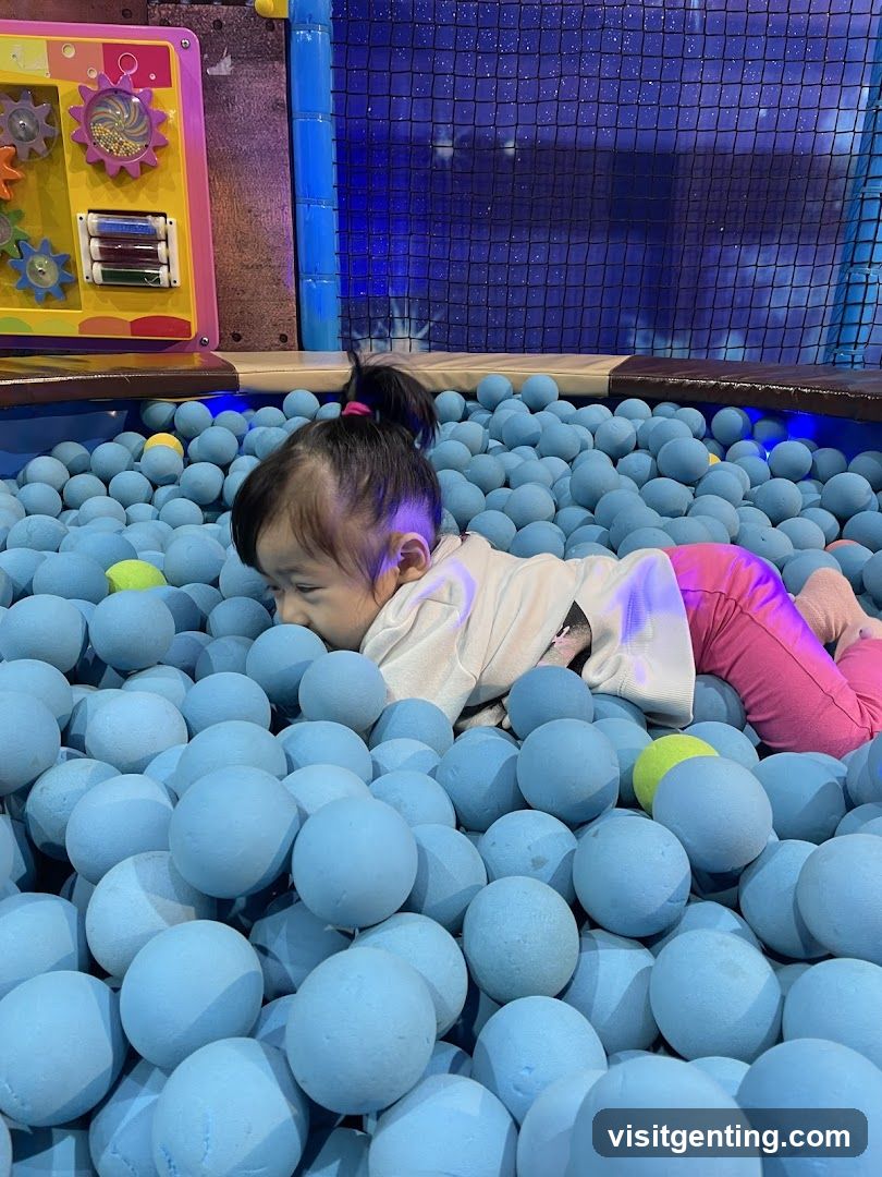 Child in ball pit