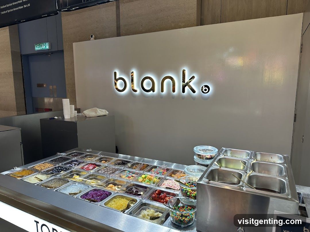 blank. ice cream counter