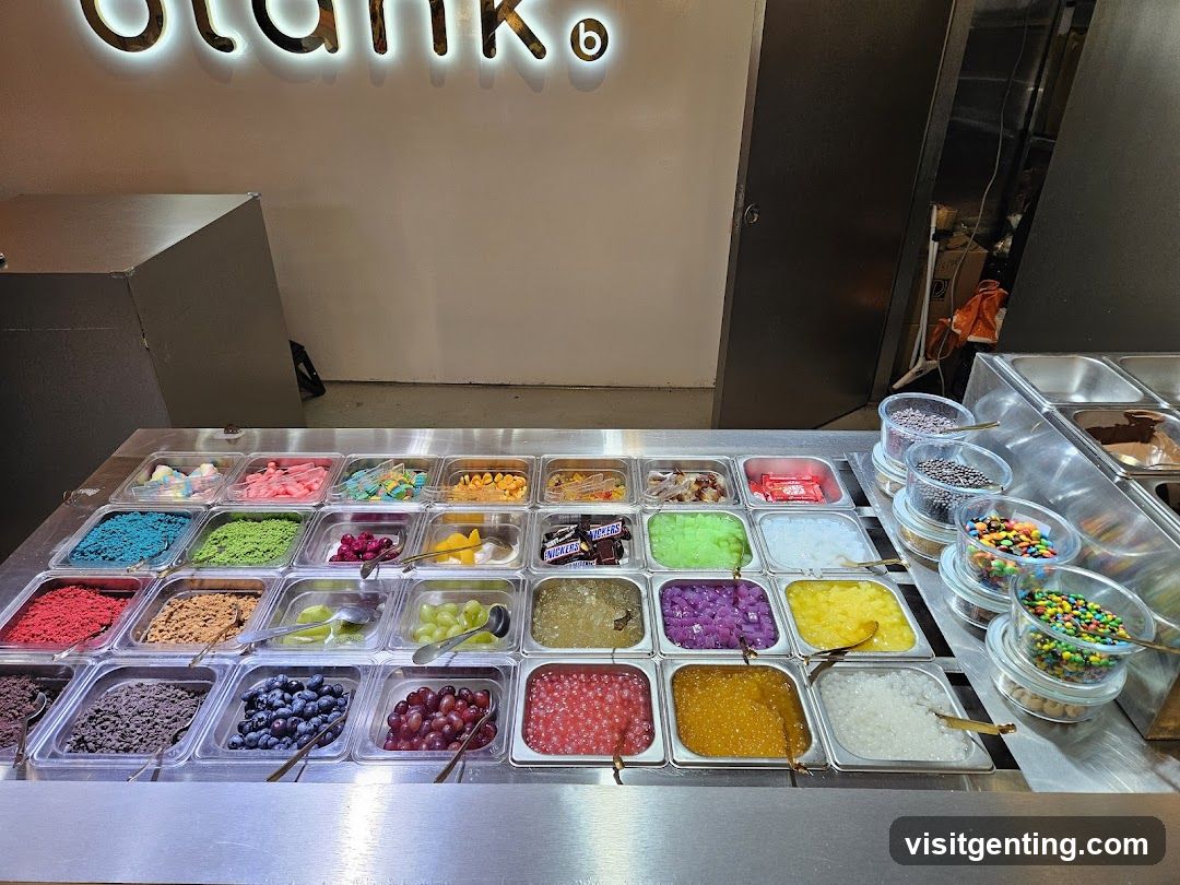 Ice Cream Topping Station