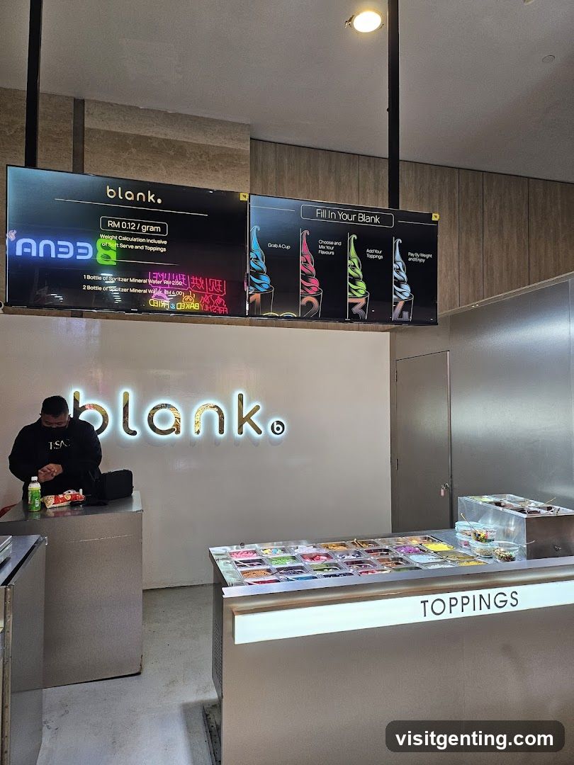 blank. ice cream shop interior