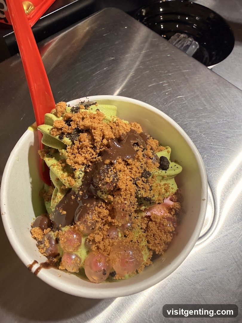 Frozen dessert bowl